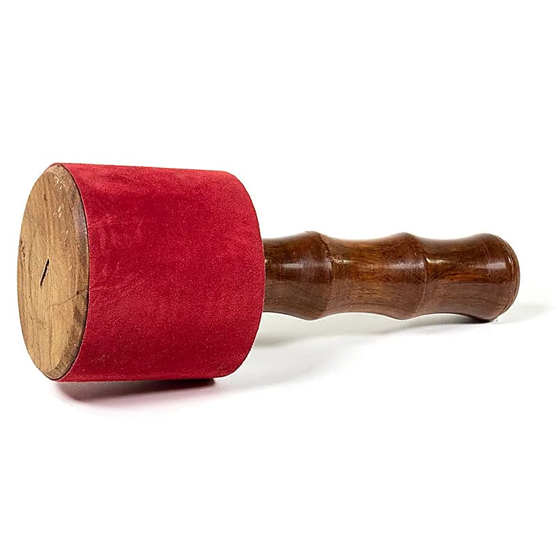Mazo para Yoga para cuencos tibetanos XXL de madera y ante