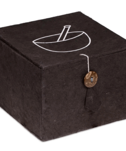 Set de regalo cuenco tibetano para yoga Om negro