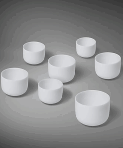 Set de cuenco tibetano para yoga de cristal Chakra 432 Hz SET 1: 7