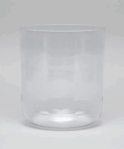 Cuenco tibetano de cristal transparente para Yoga tono FA 432 hz + bolsa