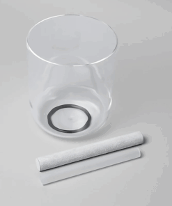Cuenco tibetano de cristal transparente para Yoga tono FA 432 hz + bolsa