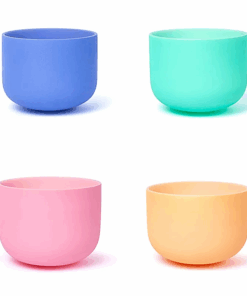 Set de cuenco tibetano para yoga de cristal Aria diseño Macaron 432 hz + 2 bolsas