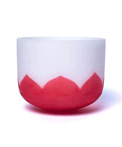 Cuenco tibetano de cristal Loto 1er chakra DO 432Hz