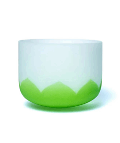 Cuenco tibetano de cristal Loto 4° chakra FA 432Hz