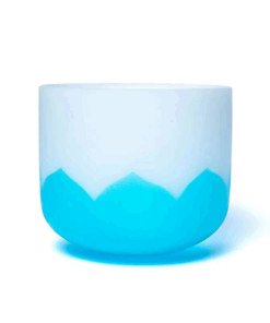 Cuenco tibetano de cristal Loto 5°chakra SOL 432Hz