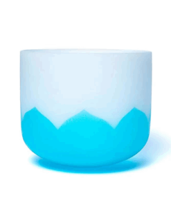 Cuenco tibetano de cristal Loto 5°chakra SOL 432Hz Grande