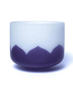 Cuenco tibetano de cristal Loto 6° Chakra La 432Hz Grande