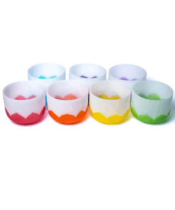 Set de cuenco tibetano para yoga de cristal Loto Chakra 432 Hz