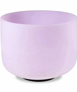 Cuenco tibetano para Yoga de cristal cantador rosa nota C 432 Hz