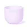 Cuenco tibetano para Yoga de cristal cantor rosa nota F 432 Hz + bolsa