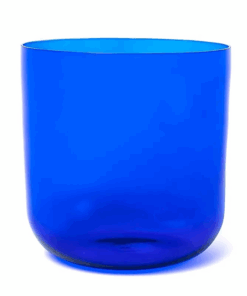 Cuenco tibetano para Yoga de cristal transparente 6°chakra tono La 432Hz + bolsa