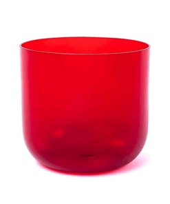 Cuenco tibetano para Yoga de cristal transparente 1er chakra tono Do 432Hz + bolsa