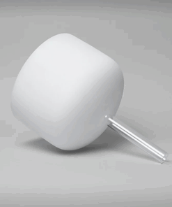 Cuenco tibetano para Yoga de cristal blanco con mango nota LA 432 Hz