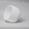 Cuenco tibetano para Yoga de cristal blanco con mango nota SI 432 Hz