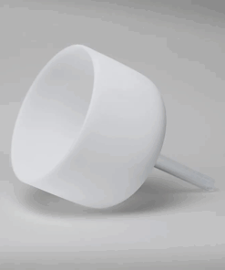 Cuenco tibetano para Yoga de cristal blanco con mango nota SI 432 Hz