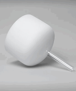 Cuenco tibetano para Yoga de cristal blanco con mango nota SI 432 Hz