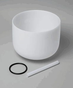 Cuenco tibetano para Yoga de cristal nota SI + bolso 432 Hz - 35 cm