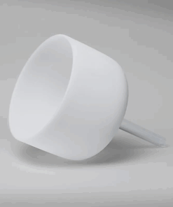 Cuenco tibetano para Yoga de cristal blanco con mango nota DO 432 Hz