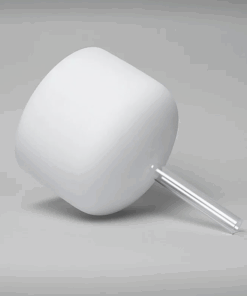 Cuenco tibetano para Yoga de cristal blanco con mango nota DO 432 Hz