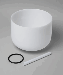 Cuenco tibetano para Yoga de cristal nota DO + bolso 432 Hz - 30 cm