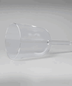 Cuenco tibetano para Yoga de cristal con mango y funda nota DO