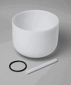 Cuenco tibetano para Yoga de Cuenco cristal nota MI 432 Hz - 25cm