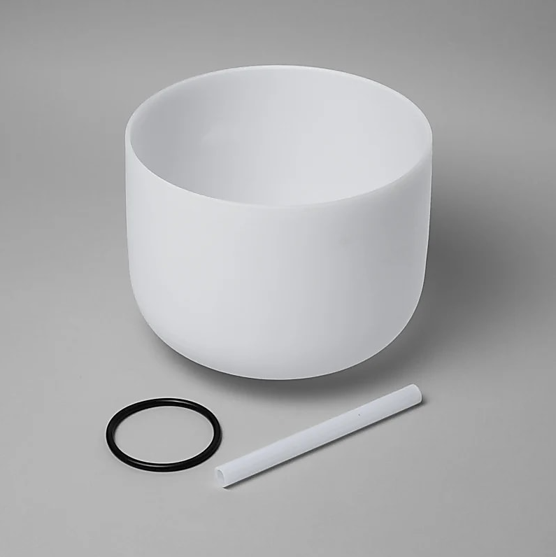 Cuenco tibetano para Yoga de Cuenco cristal nota MI 432 Hz - 35 cm