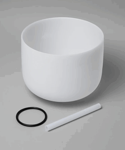 Cuenco tibetano para Yoga de Cuenco cristal nota MI 432 Hz + bolsa - 25 cm