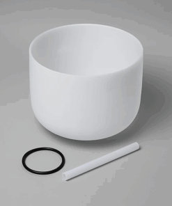 Cuenco tibetano para Yoga de Cuenco cristal nota MI 432 Hz + bolsa - 30 cm