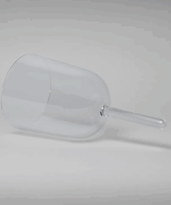 Cuenco tibetano para Yoga de Cuenco cristal con mango y funda – Nota Fa – 15 cm