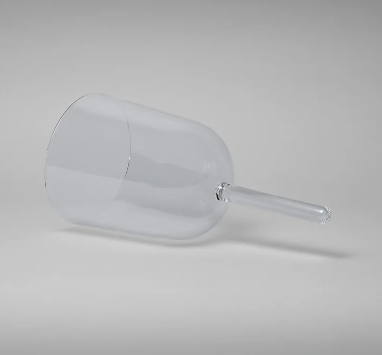 Cuenco tibetano para Yoga de Cuenco cristal con mango y funda – Nota Fa – 15 cm