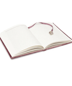 Cuaderno de terciopelo lila con Mandala para yoga