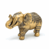 Estatua Decoración Elefante color oro para yoga