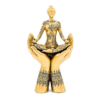 Estatua Decoración meditación-yoga manos de pie color oro