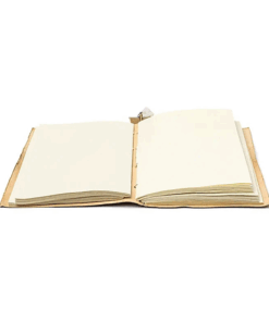 Cuaderno Árbol de la Vida con cristal de roca y cubierta de polipiel