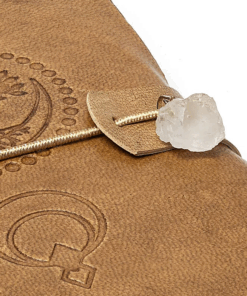 Cuaderno Árbol de la Vida con cristal de roca y cubierta de polipiel