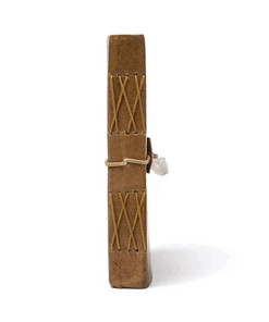 Cuaderno Árbol de la Vida con cristal de roca y cubierta de polipiel