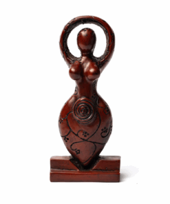 Estatua de diosa marrón claro para yoga