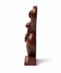 Estatua de diosa marrón claro para yoga