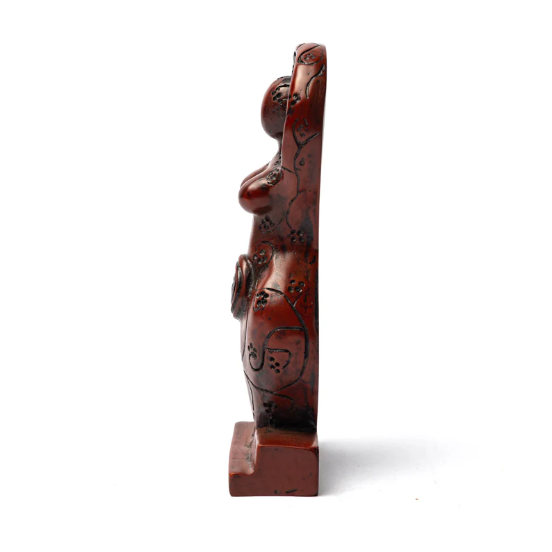 Estatua de diosa marrón claro para yoga