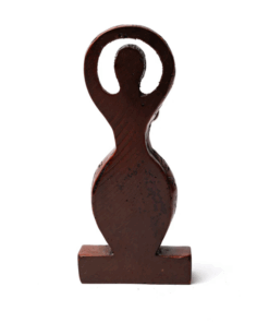Estatua de diosa marrón claro para yoga