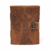 Cuaderno Diosa & Árbol de la Vida con funda de cuero sintético para yoga