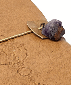 Cuaderno Loto con amatista y cubierta de polipiel para yoga