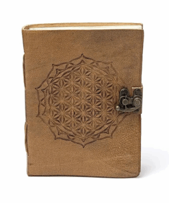 Cuaderno mandala Flor de la Vida con cubierta de polipiel