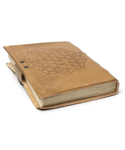 Cuaderno mandala Flor de la Vida con cubierta de polipiel