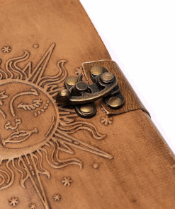 Cuaderno Sol & Luna con funda de cuero sintético