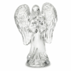 Estatua Decoración Hermoso ángel de cristal con alas esmeriladas para yoga