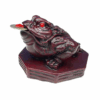 Estatua Decoración Mini estatua Feng Shui rana roja para yoga 2 Unidades