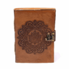 Cuaderno Mandala con funda de cuero sintético