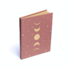 Cuaderno fases lunares y estrellas rosa antiguo 2 unidades